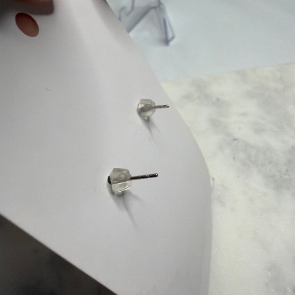 Floral Dangle Earrings with Silver and Yellow Accents - Picture 5 of 5